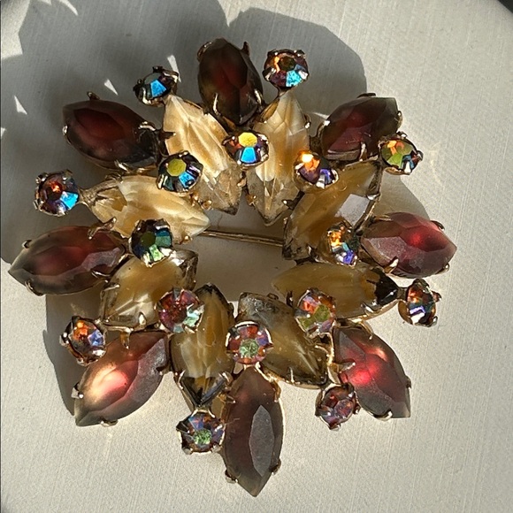 Mid-20th Century Givre Glass Brooch - Picture 6 of 8